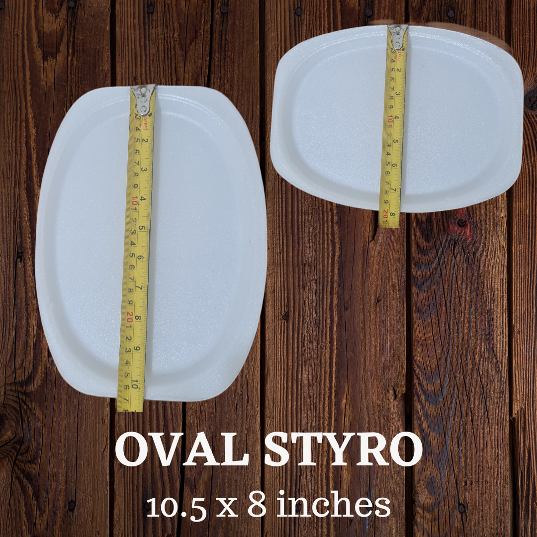 Oval Styro 100pcs