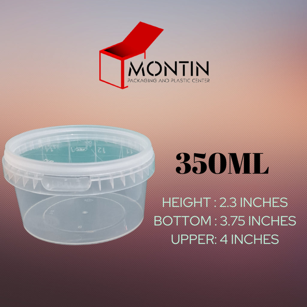10pcs Clear Food Bucket NO Handle
