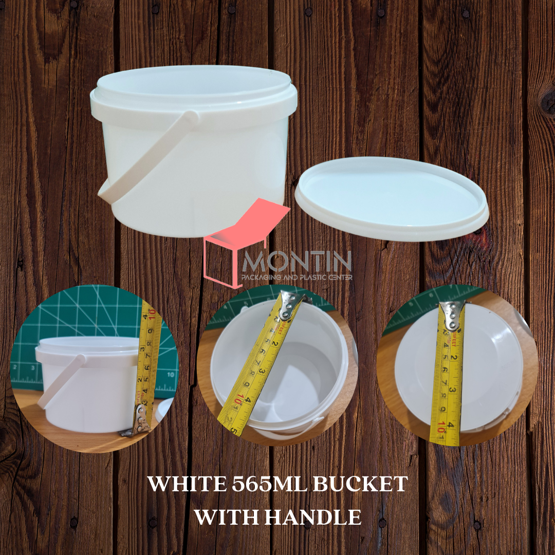 10pcs Small Bucket with Handle 565ml