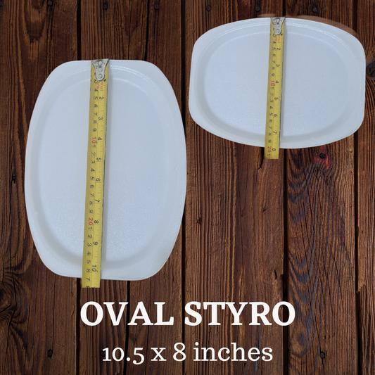 Oval Styro 100pcs