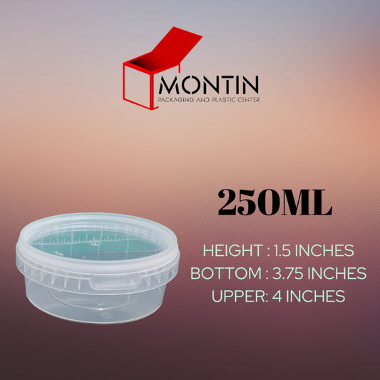 10pcs Clear Food Bucket NO Handle