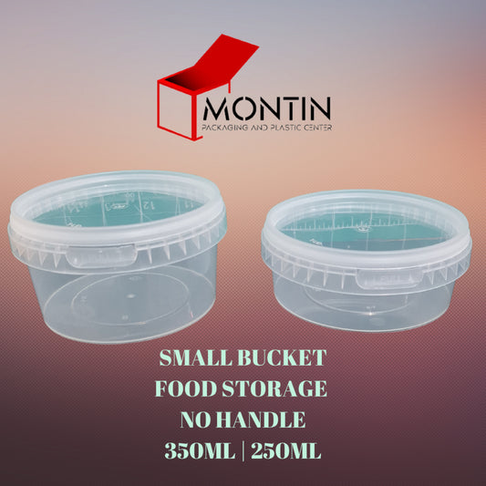 10pcs Clear Food Bucket NO Handle