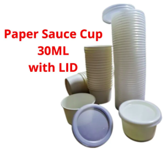 30ml Paper Cup with Lid (100pcs per pack)